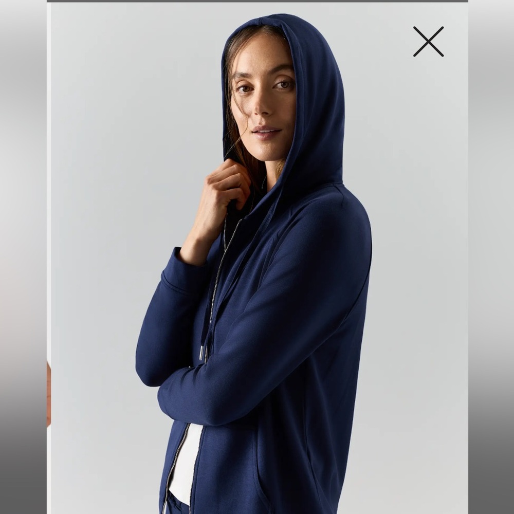 Quince SuperSoft Fleece Zip Up Hoodie- L - Picture 13 of 14